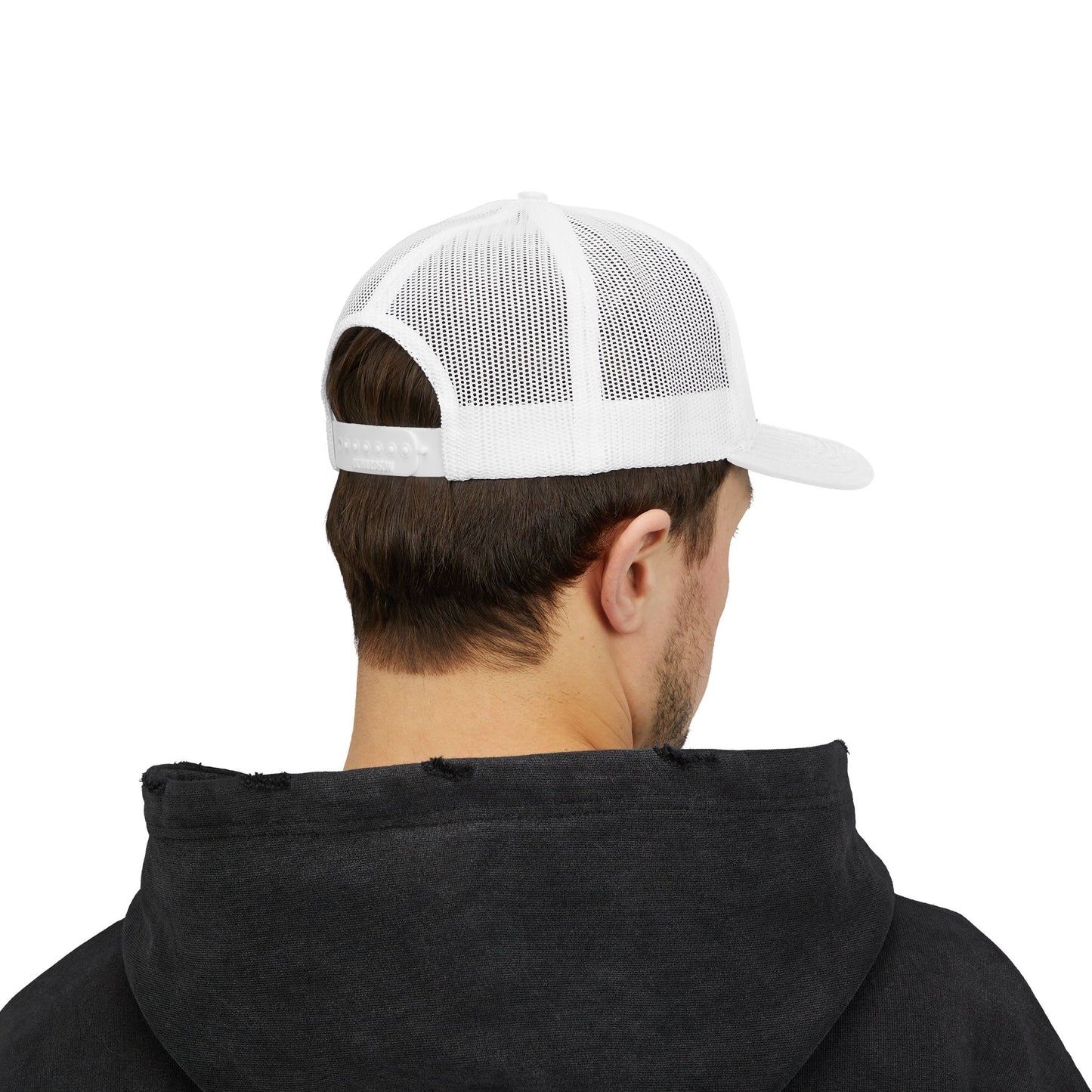 Camp Riff Guitar Snapback Trucker Cap - Perfect for Music Lovers and Outdoor Adventures