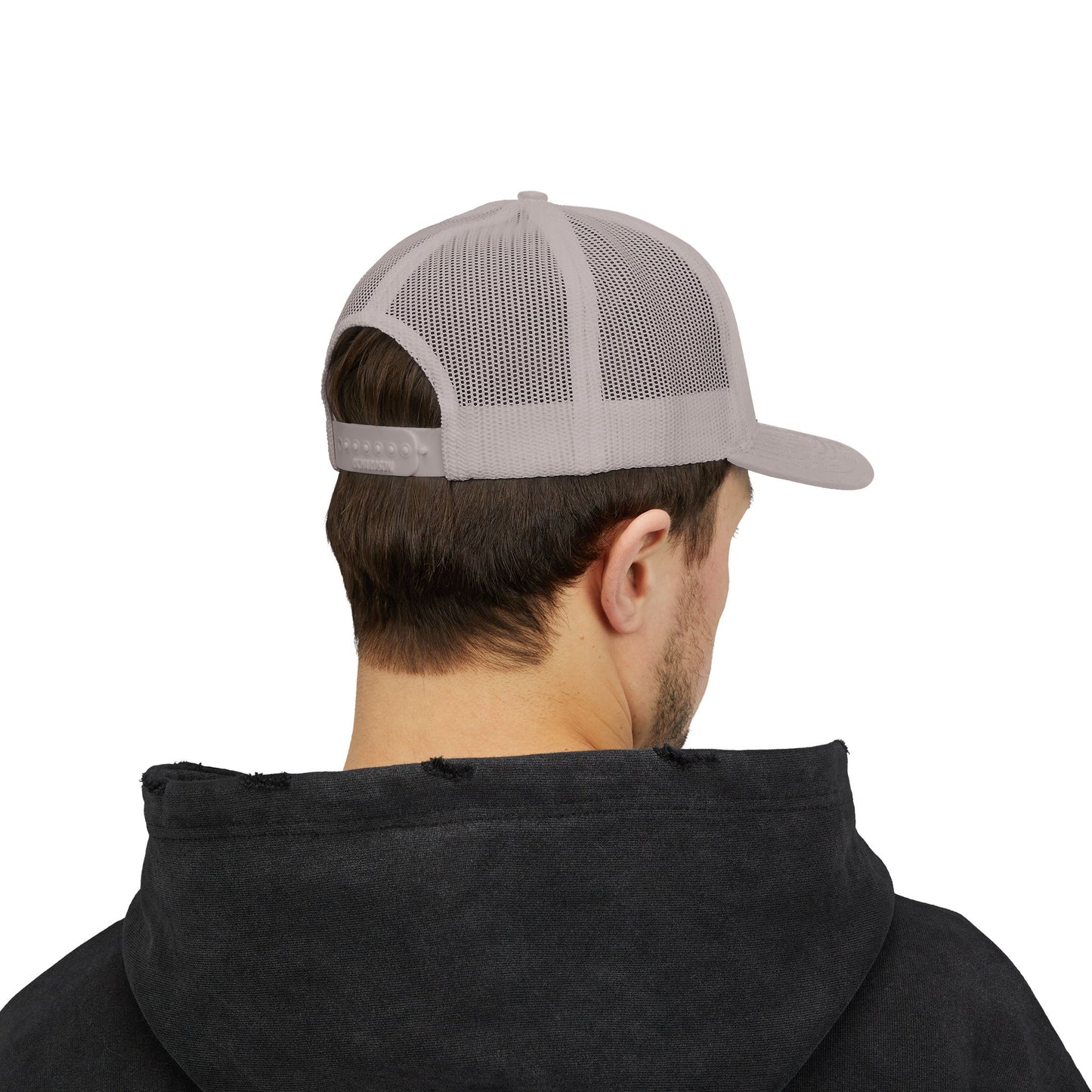 Camp Riff Guitar Snapback Trucker Cap - Perfect for Music Lovers and Outdoor Adventures