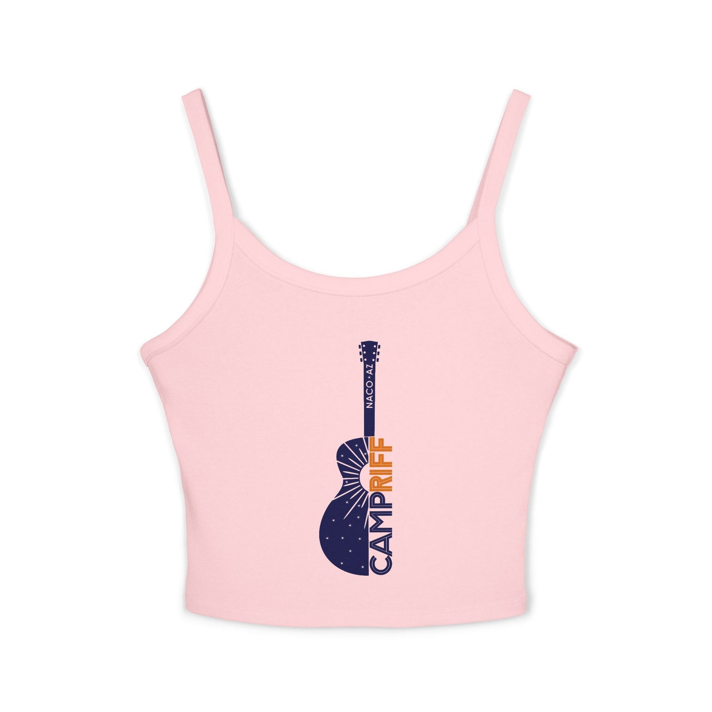 Camp Riff Women's Spaghetti Strap Tank Top - Music Lover's Summer Wear