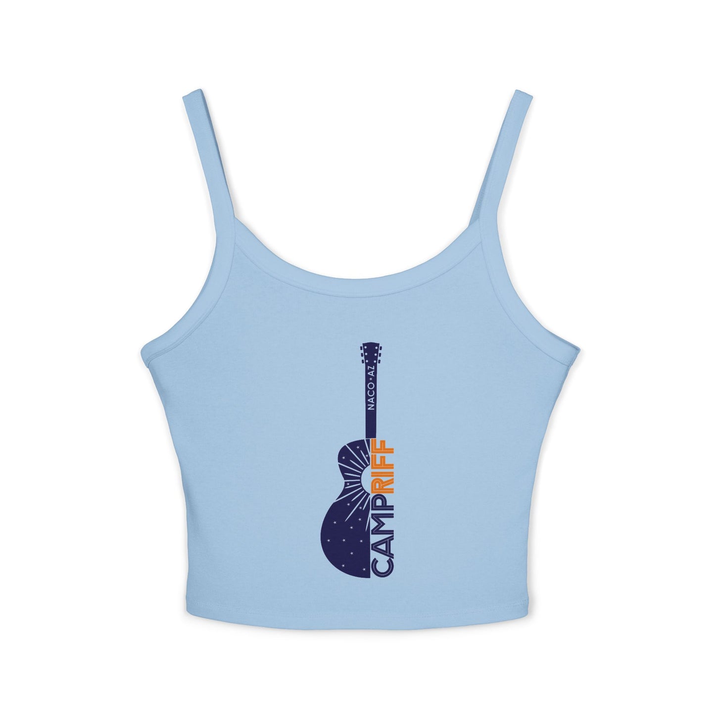 Camp Riff Women's Spaghetti Strap Tank Top - Music Lover's Summer Wear