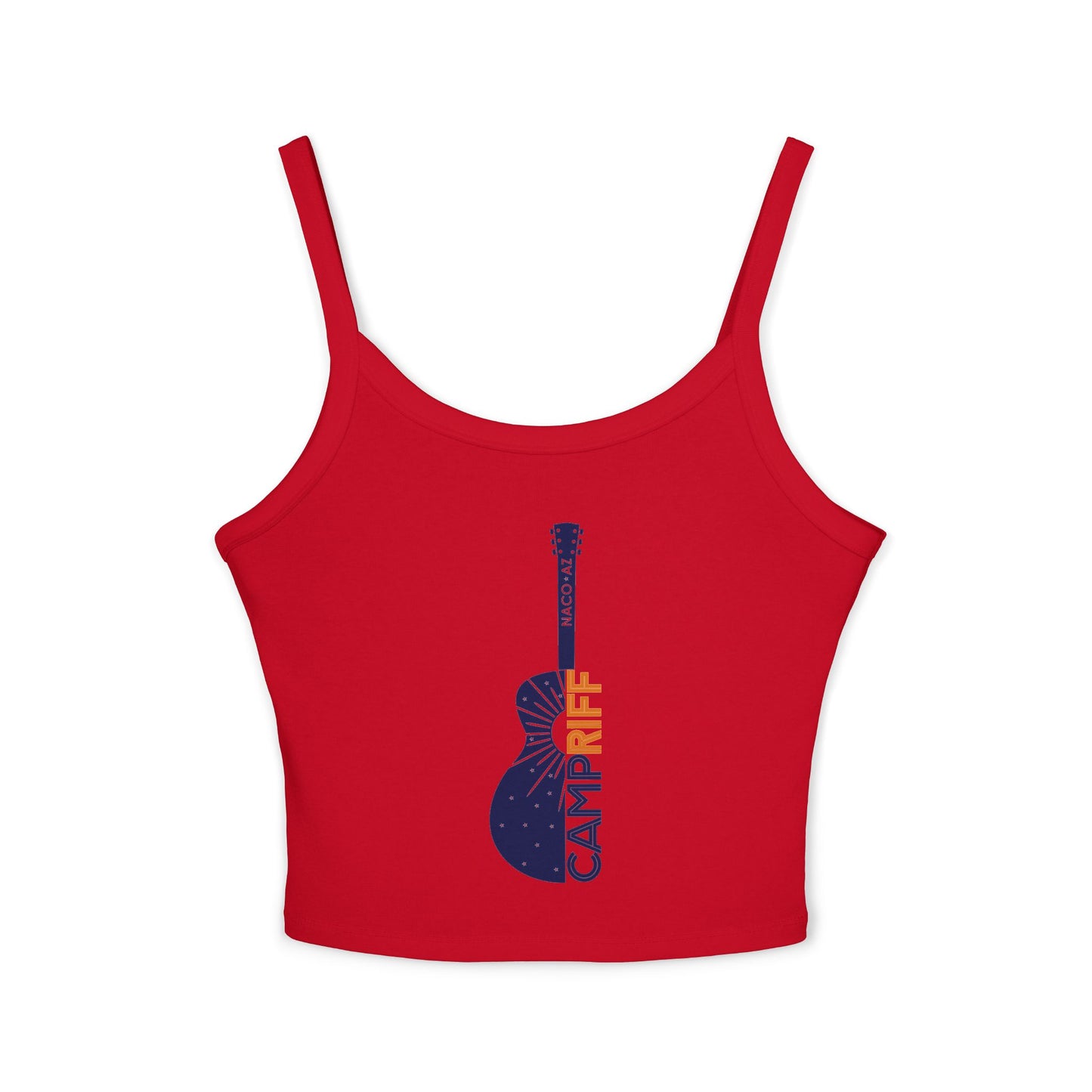 Camp Riff Women's Spaghetti Strap Tank Top - Music Lover's Summer Wear